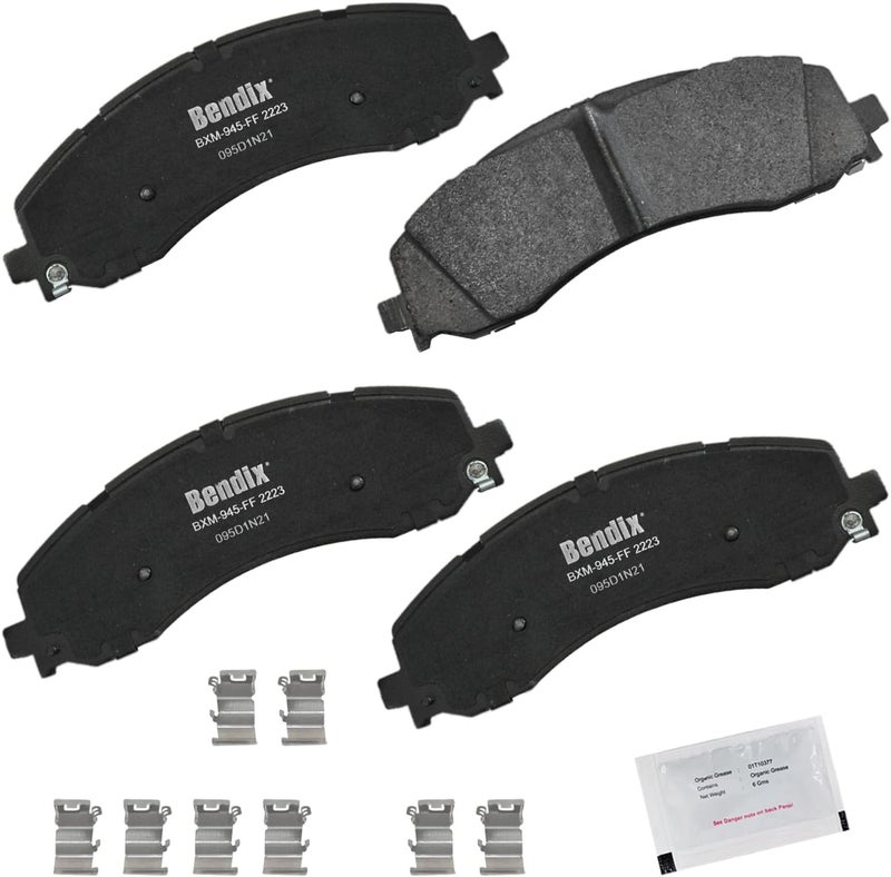 Bendix Priority1 CFM2223 Semi-Metallic Front Brake Pads for Ram 2500 2023-2019, 3500 2023-2019, 4000 2020-2019 - Image 1